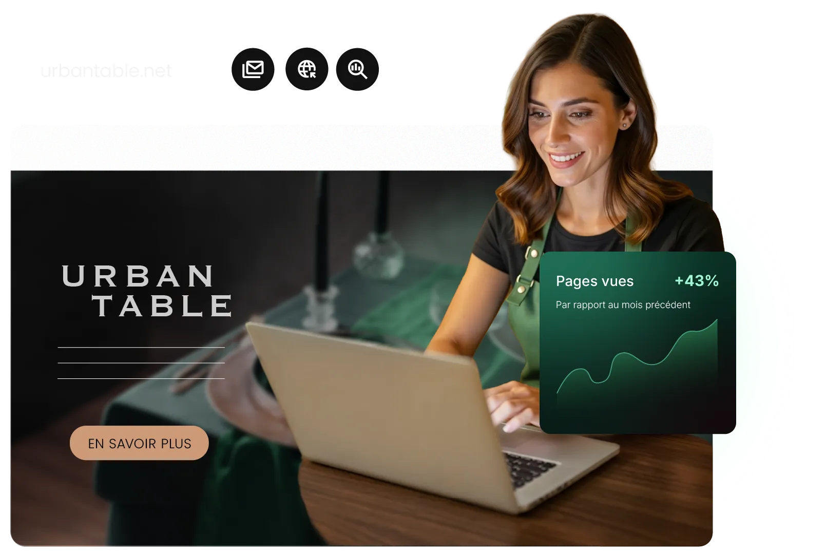 Example website built with PoPmyWebsite